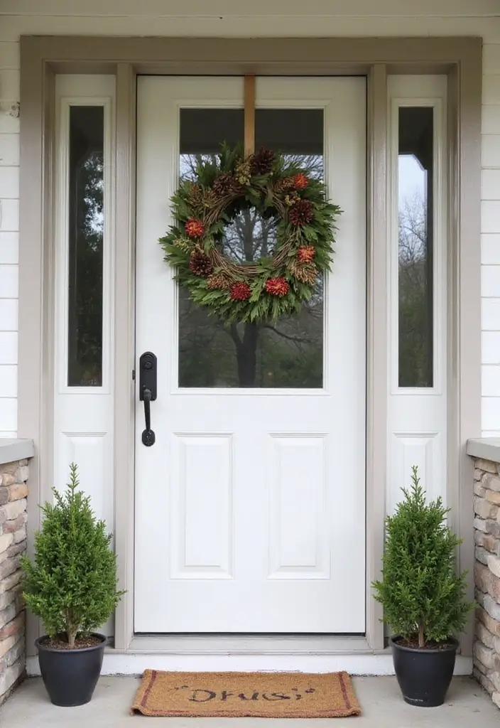 30 Front Porch Decorating Ideas to Boost Curb Appeal - 2. Seasonal Wreaths