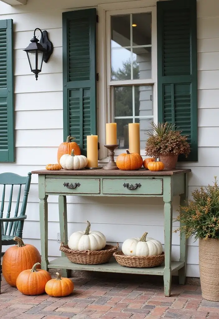 30 Front Porch Halloween Decor Ideas That Spook and Delight 20 30 Front Porch Halloween Decor Ideas That Spook and Delight - 20. Vintage-Inspired Halloween Table