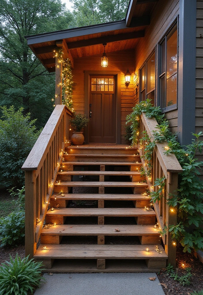 30 Front Porch Stairs Ideas That Upgrade Your Entryway - 7. Pallet Stairs