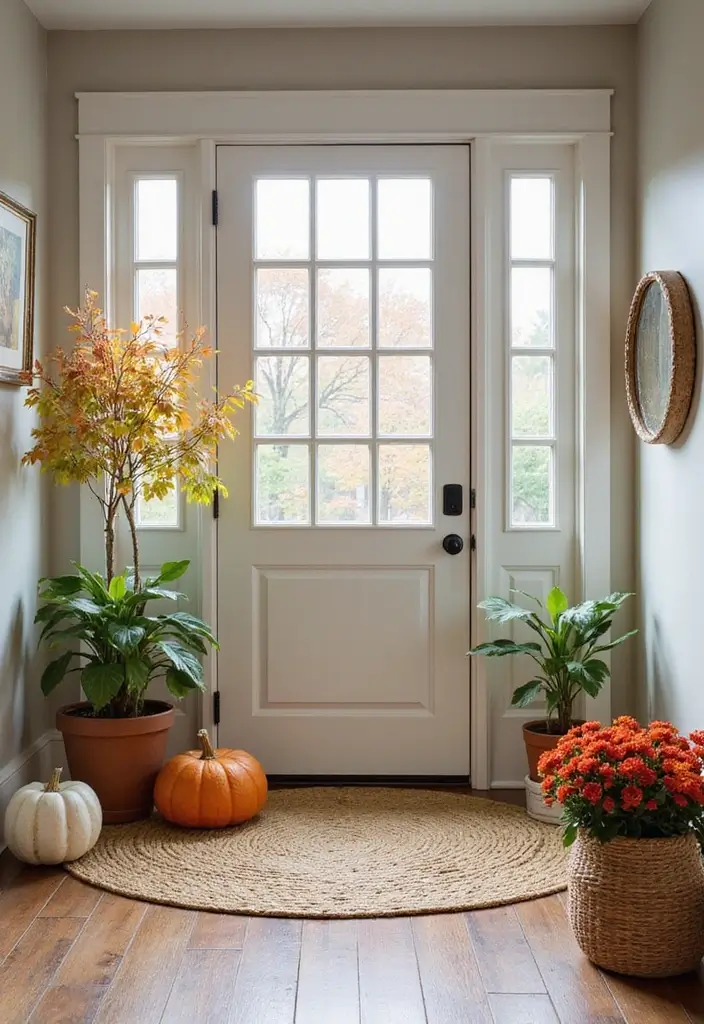 30 Interior Front Door Entryway Ideas That Feel Inviting 15 30 Interior Front Door Entryway Ideas That Feel Inviting - 15. Seasonal Decor Updates