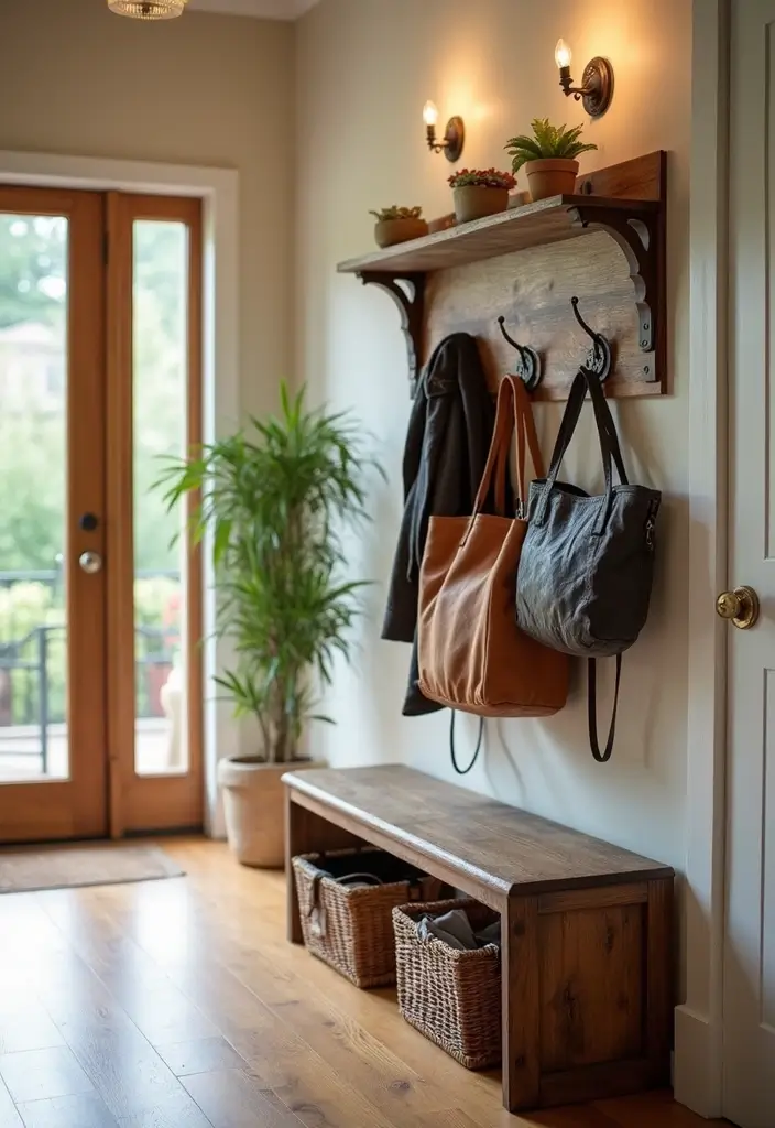 30 Interior Front Door Entryway Ideas That Feel Inviting 18 30 Interior Front Door Entryway Ideas That Feel Inviting - 18. Stylish and Functional Hooks