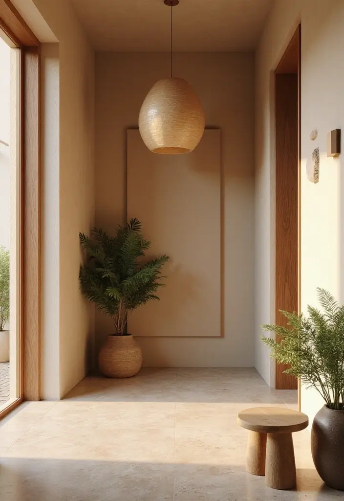 30 Interior Front Door Entryway Ideas That Feel Inviting 26 30 Interior Front Door Entryway Ideas That Feel Inviting - 26. Natural Color Palettes