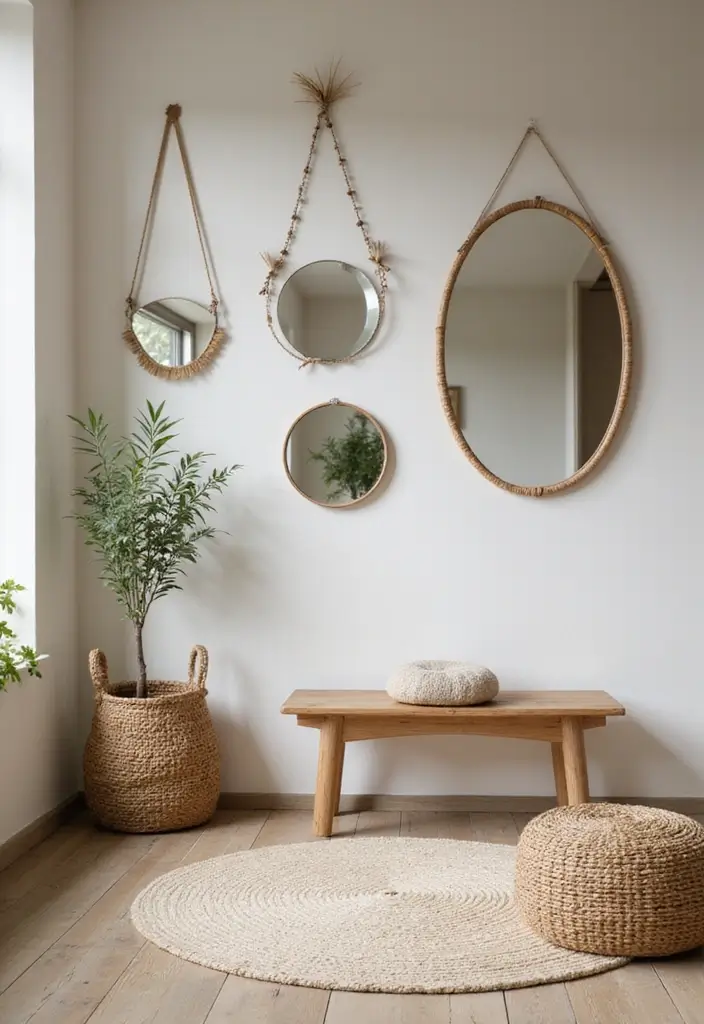 30 Interior Front Door Entryway Ideas That Feel Inviting 27 30 Interior Front Door Entryway Ideas That Feel Inviting - 27. Use of Mirrors