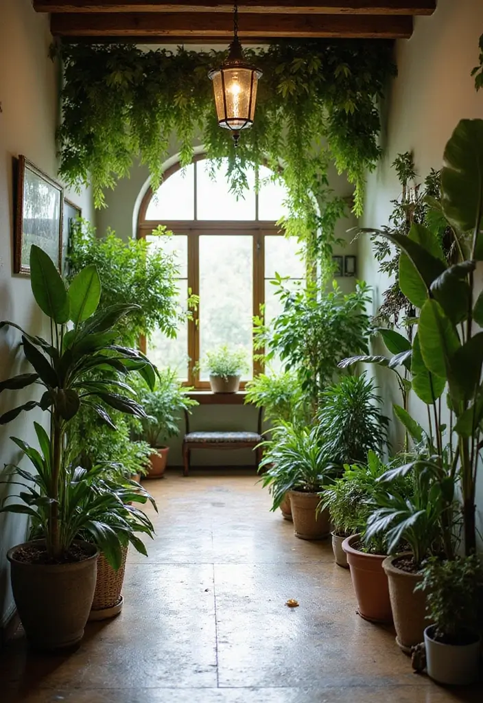 30 Interior Front Door Entryway Ideas That Feel Inviting 29 30 Interior Front Door Entryway Ideas That Feel Inviting - 29. Greenery and Plants