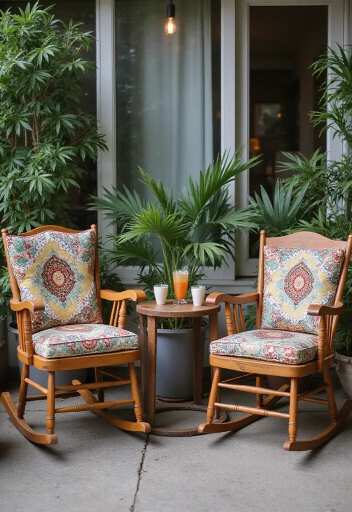 30 Long Front Porch Decorating Ideas That Fill the Space Beautifully - 1. Vintage Rocking Chairs