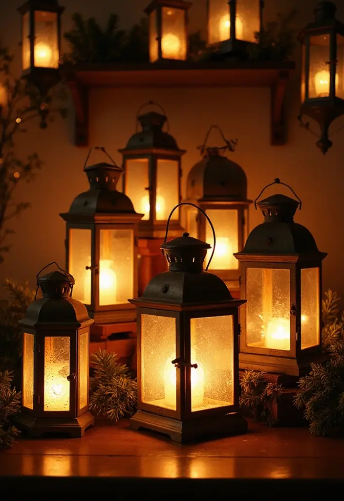 30 Long Front Porch Decorating Ideas That Fill the Space Beautifully - 3. Vintage Lanterns