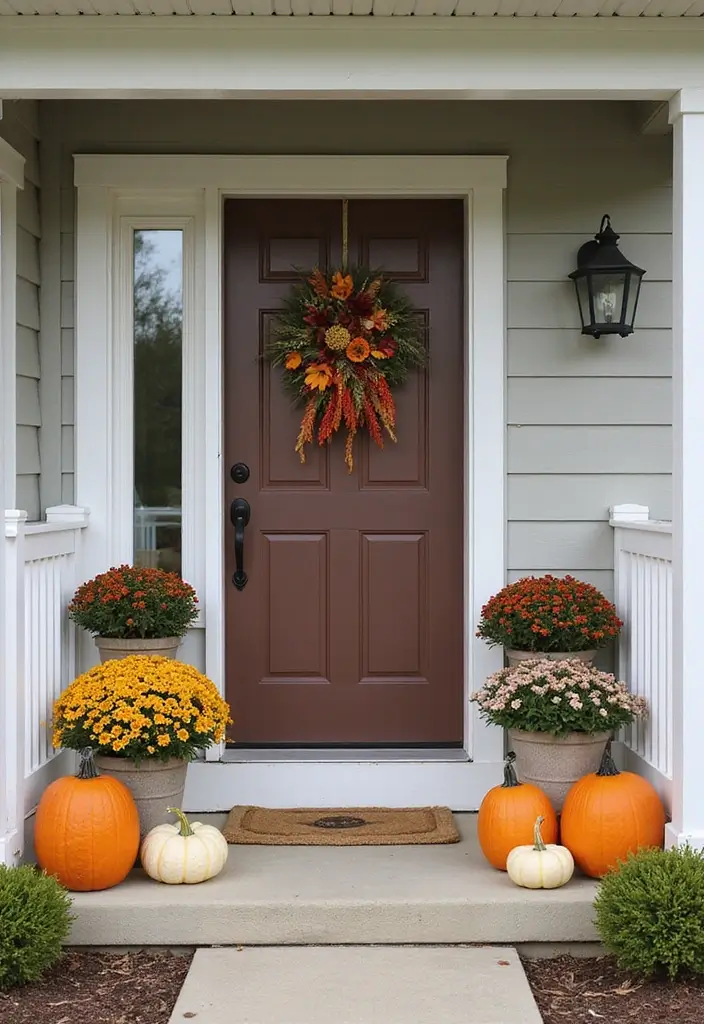 30 Mobile Home Front Porch Ideas That Boost Curb Appeal 12 30 Mobile Home Front Porch Ideas That Boost Curb Appeal - 12. Seasonal Decor