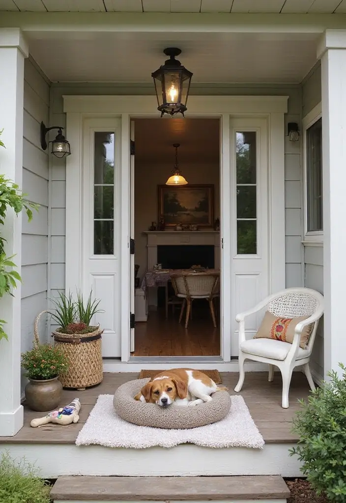 30 Mobile Home Front Porch Ideas That Boost Curb Appeal 17 30 Mobile Home Front Porch Ideas That Boost Curb Appeal - 17. Pet-Friendly Spaces