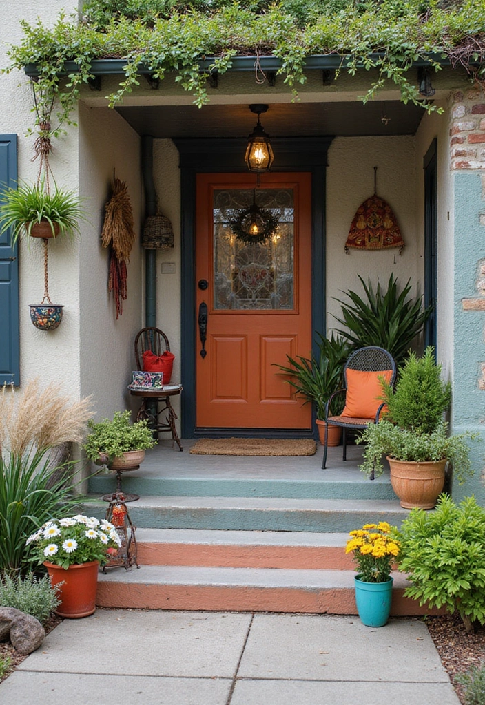 30 Modern Front Porch Ideas That Boost Curb Appeal 18 30 Modern Front Porch Ideas That Boost Curb Appeal - 18. Artistic Touches