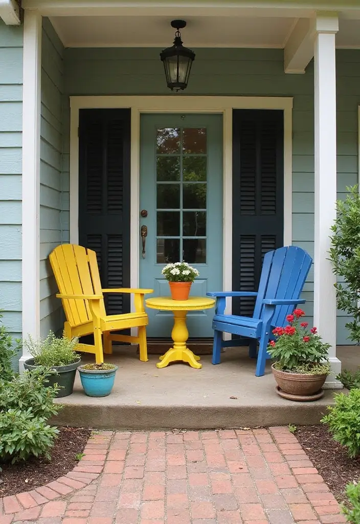 30 Modern Front Porch Ideas That Boost Curb Appeal 19 30 Modern Front Porch Ideas That Boost Curb Appeal - 19. Upcycled Furniture