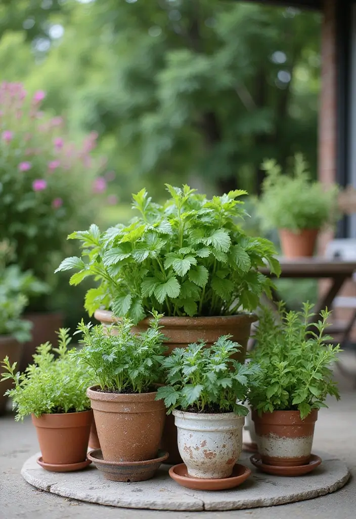 30 Outdoor Patio Decorating Ideas That Feel Like a Retreat - 10. Potted Herb Garden