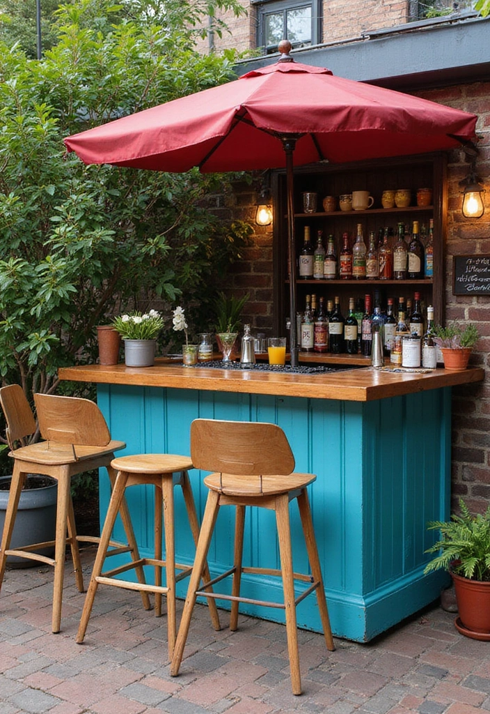 30 Outdoor Patio Decorating Ideas That Feel Like a Retreat - 14. Customizable Outdoor Bar