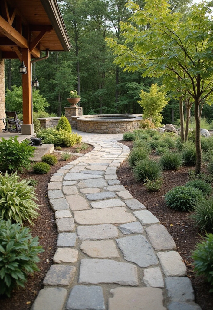 30 Outdoor Patio Decorating Ideas That Feel Like a Retreat - 16. Natural Stone Paths