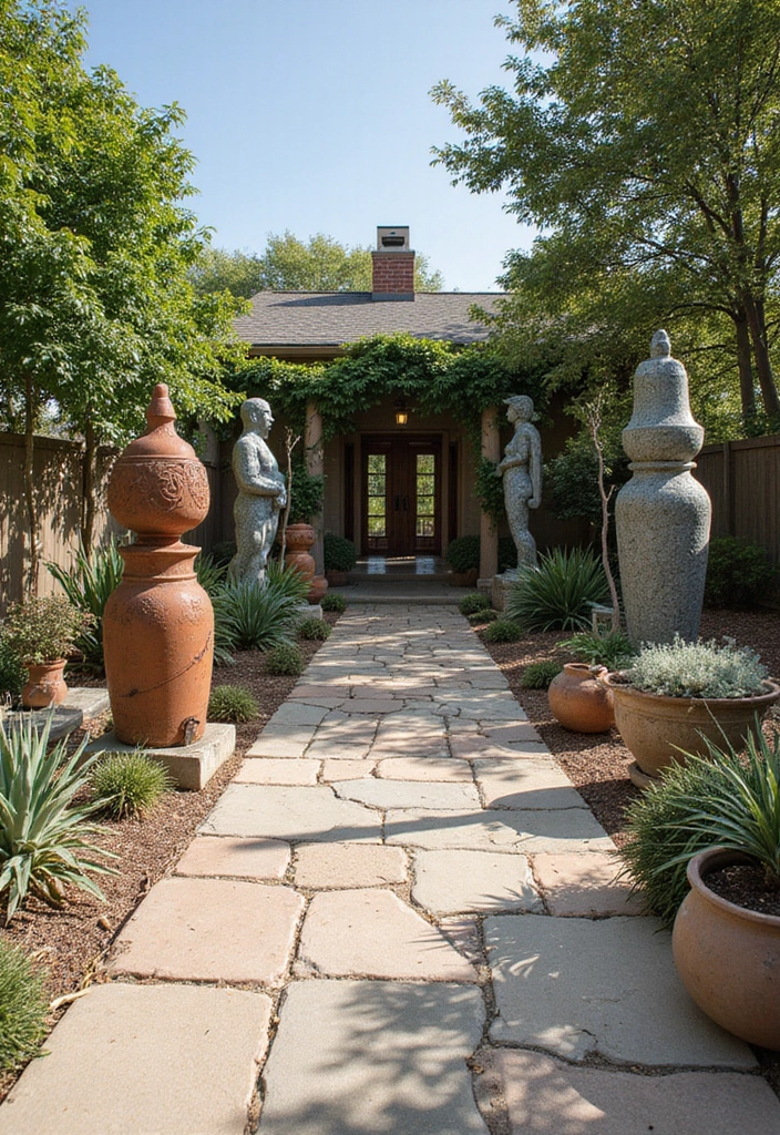 30 Outdoor Patio Decorating Ideas That Feel Like a Retreat - 7. Outdoor Art Installations