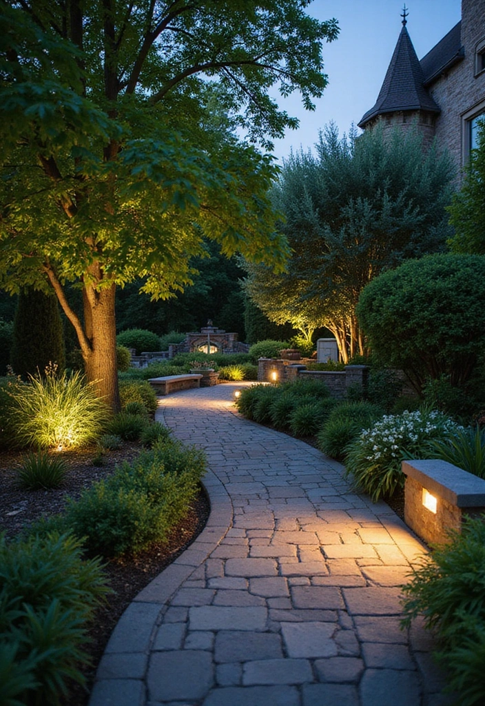 30 Outdoor Patio Lighting Ideas That Create the Perfect Glow - 11. Integrated Garden Lights