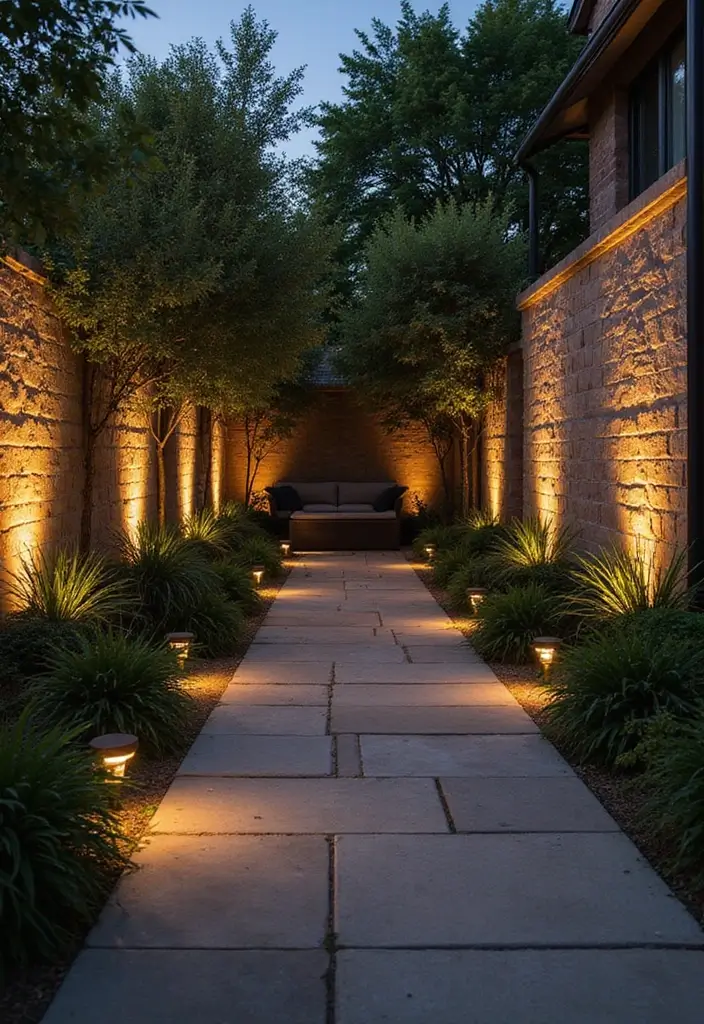 30 Outdoor Patio Lighting Ideas That Create the Perfect Glow - 27. Garden Wall Lights