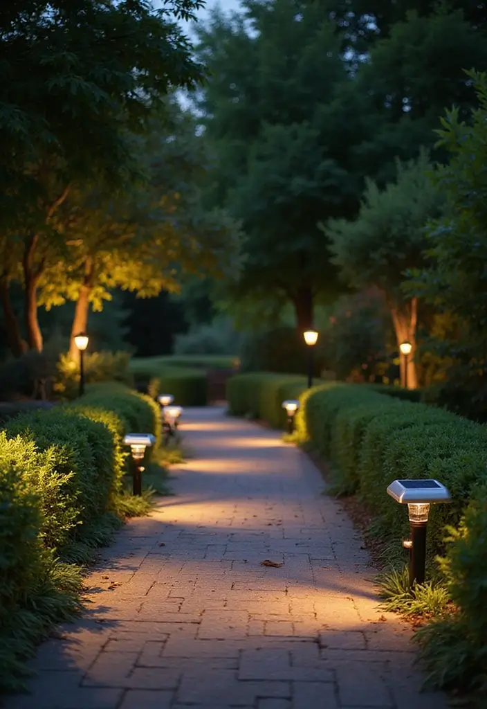 30 Outdoor Patio Lighting Ideas That Create the Perfect Glow - 3. Solar-Powered Path Lights