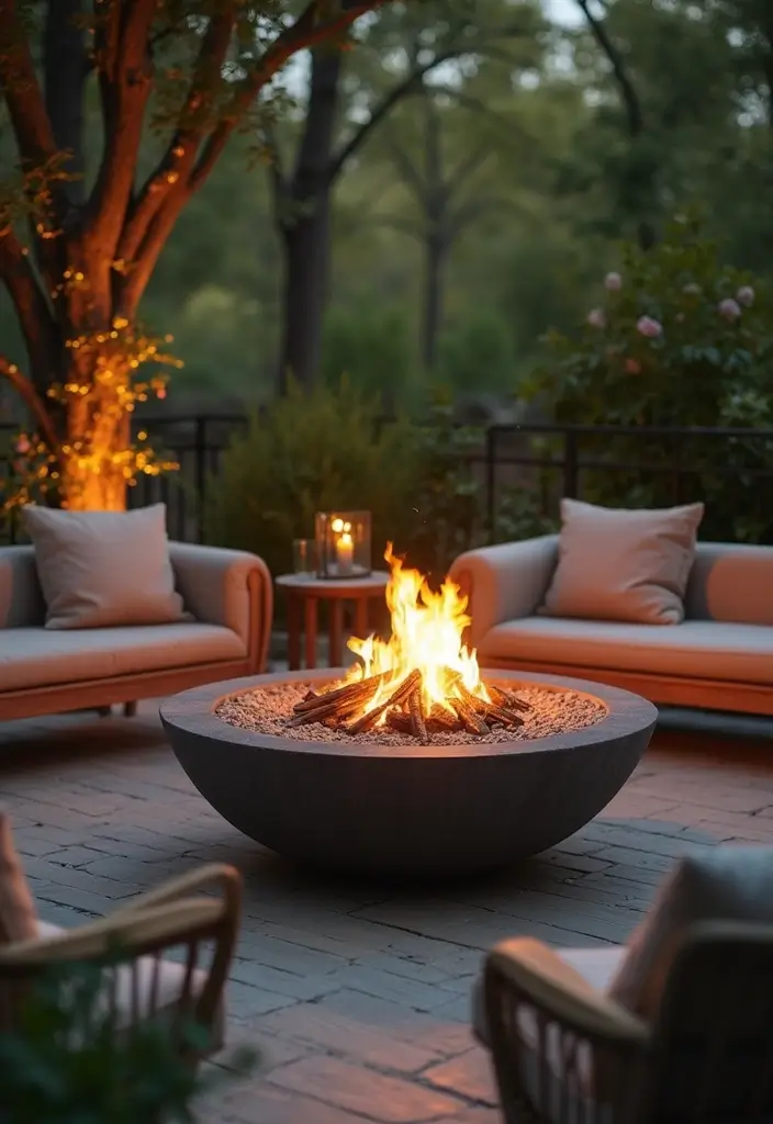 30 Outdoor Patio Lighting Ideas That Create the Perfect Glow - 7. Eco-friendly Fire Pits