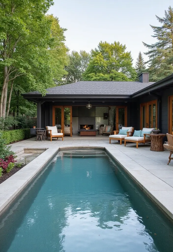 30 Outdoor Swimming Pool Designs That Feel Like a Resort - 11. Sunken Pools: A Unique Twist