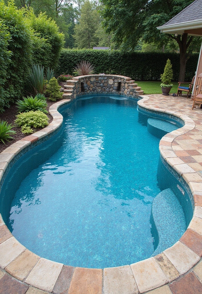30 Outdoor Swimming Pool Designs That Feel Like a Resort - 29. Custom-Shaped Pools: Unique Designs