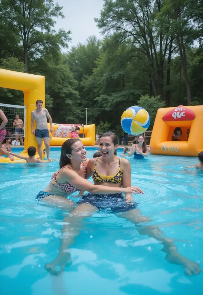 30 Pool Area Decorating Ideas That Instantly Upgrade Your Backyard 14 30 Pool Area Decorating Ideas That Instantly Upgrade Your Backyard - 14. Fun Pool Games