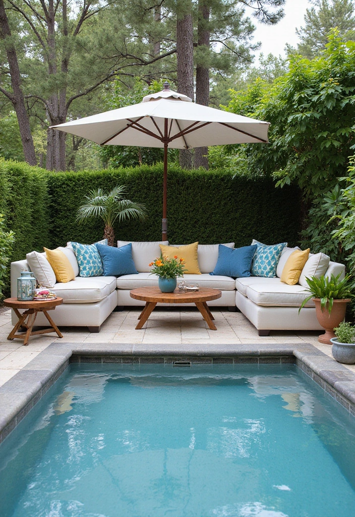 30 Pool Area Decorating Ideas That Instantly Upgrade Your Backyard 21 30 Pool Area Decorating Ideas That Instantly Upgrade Your Backyard - 21. Color Palette Coordination