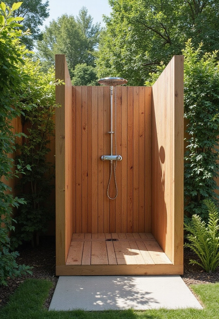 30 Pool Area Decorating Ideas That Instantly Upgrade Your Backyard 9 30 Pool Area Decorating Ideas That Instantly Upgrade Your Backyard - 9. Outdoor Shower Enclosure