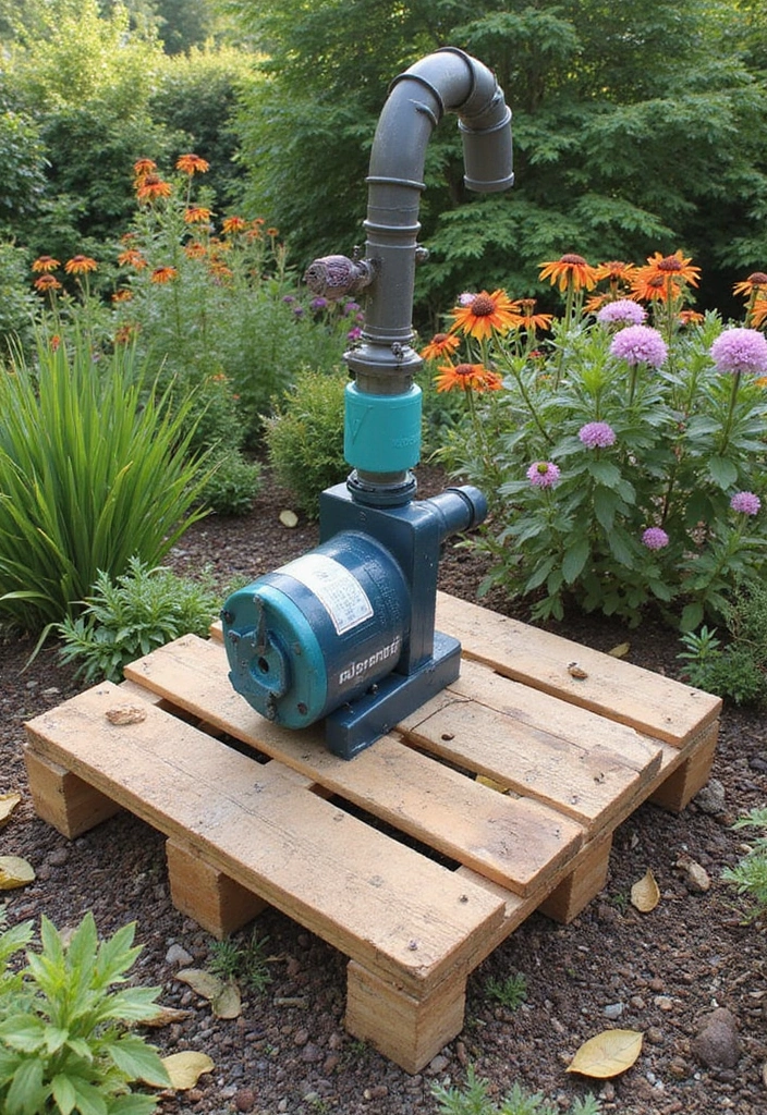 30 Pool Pump Cover Ideas That Are Practical and Stylish - 6. Eco-Friendly Pallet Cover