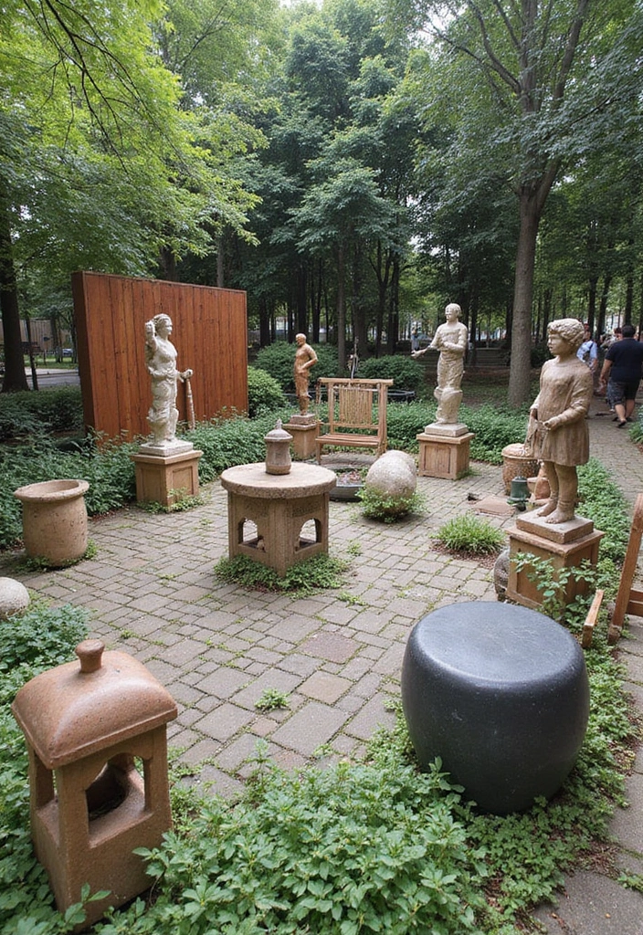 30 Pool and Patio Ideas That Create the Perfect Backyard Escape - 12. Outdoor Artwork