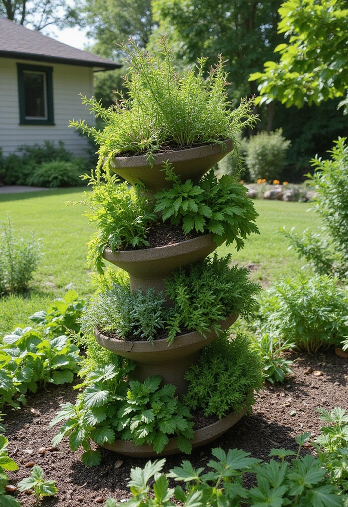 30 Pool and Patio Ideas That Create the Perfect Backyard Escape - 16. Herb Spiral Gardens