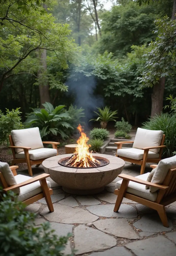 30 Pool and Patio Ideas That Create the Perfect Backyard Escape - 5. Sustainable Fire Pits