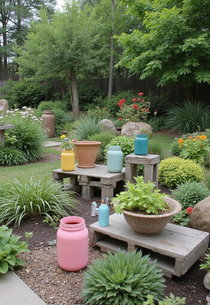 30 Pool and Patio Ideas That Create the Perfect Backyard Escape - 8. Upcycled Garden Decor