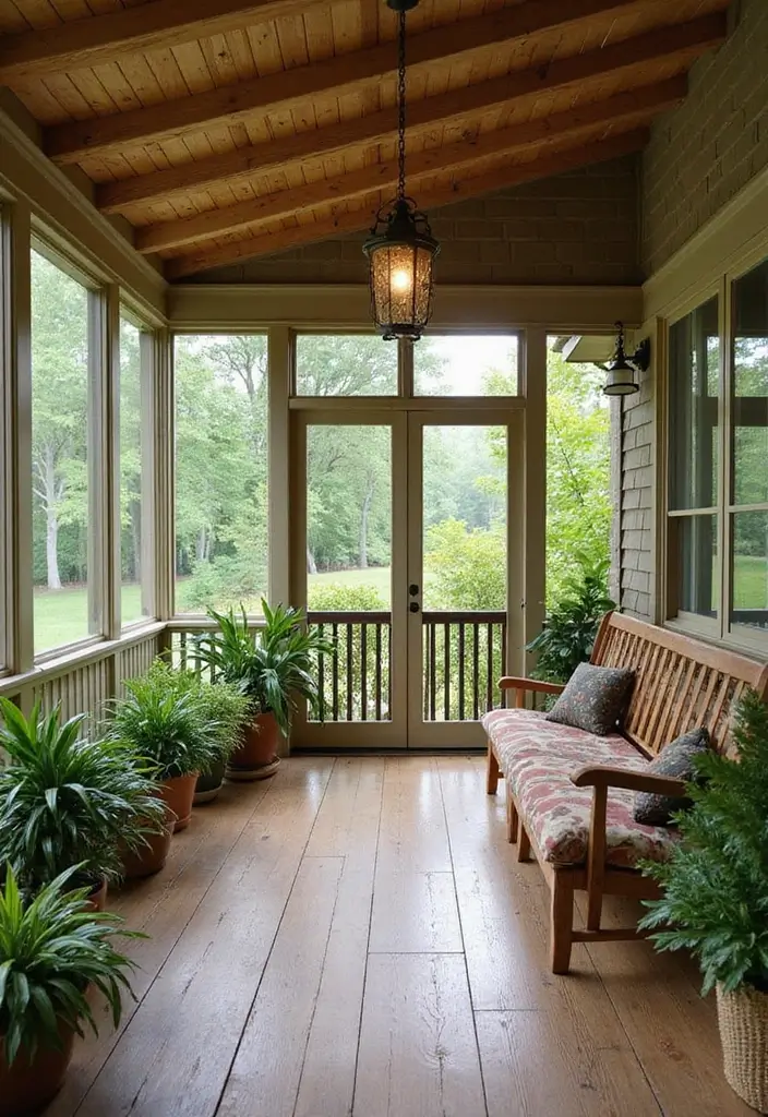 30 Screened-In Porch Ideas for Cozy and Stylish Outdoor Living 18 30 Screened-In Porch Ideas for Cozy and Stylish Outdoor Living - 18. Eco-Friendly Oasis