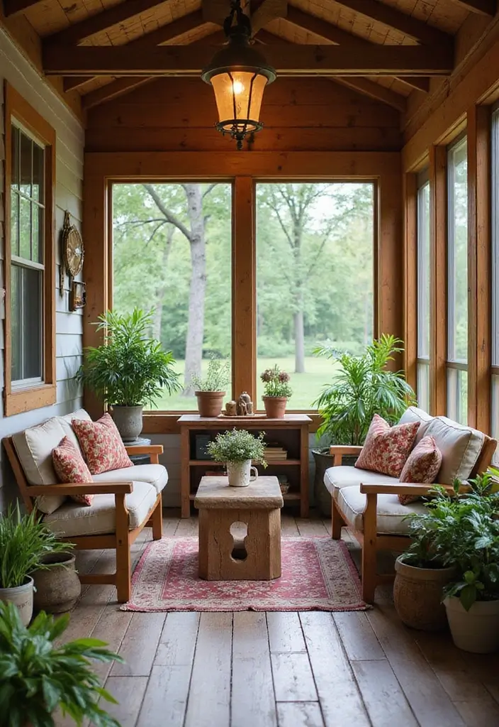 30 Screened-In Porch Ideas for Cozy and Stylish Outdoor Living 5 30 Screened-In Porch Ideas for Cozy and Stylish Outdoor Living - 5. Farmhouse Flair