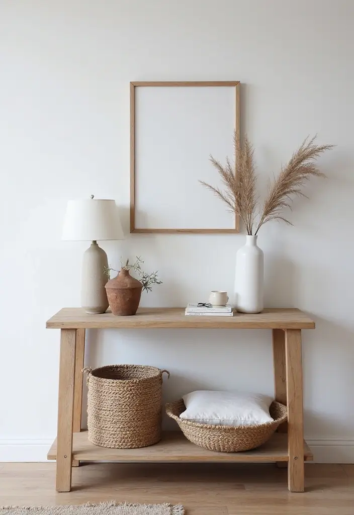 30 Small Front Entryway Ideas That Make a Big Impression - 5. Multi-functional Entryway Table