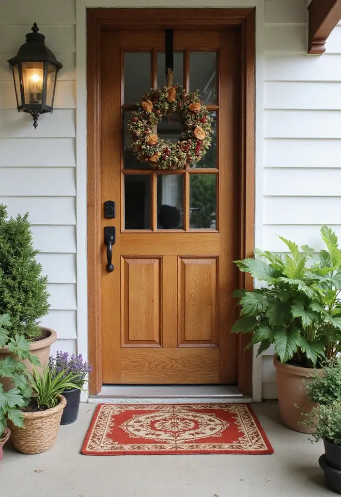30 Small Front Porch Ideas That Maximize Every Inch 13 30 Small Front Porch Ideas That Maximize Every Inch - 13. Stylish Door Mats