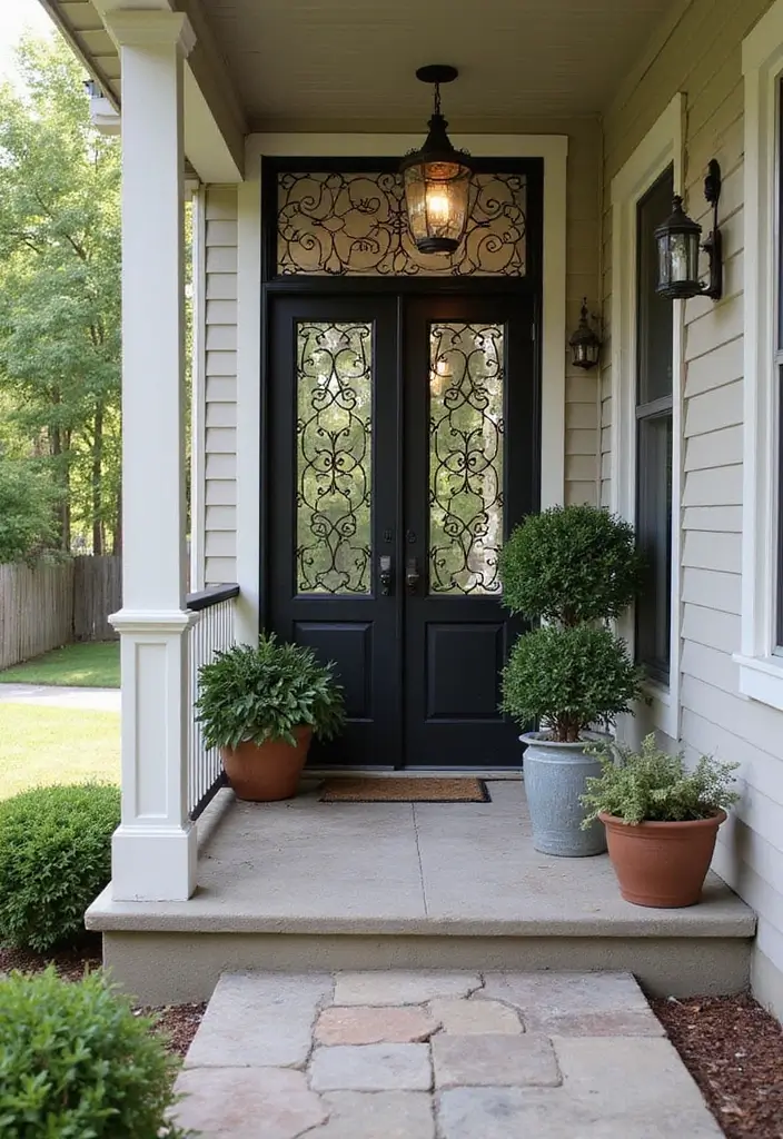 30 Small Front Porch Ideas That Maximize Every Inch 16 30 Small Front Porch Ideas That Maximize Every Inch - 16. Decorative Screens