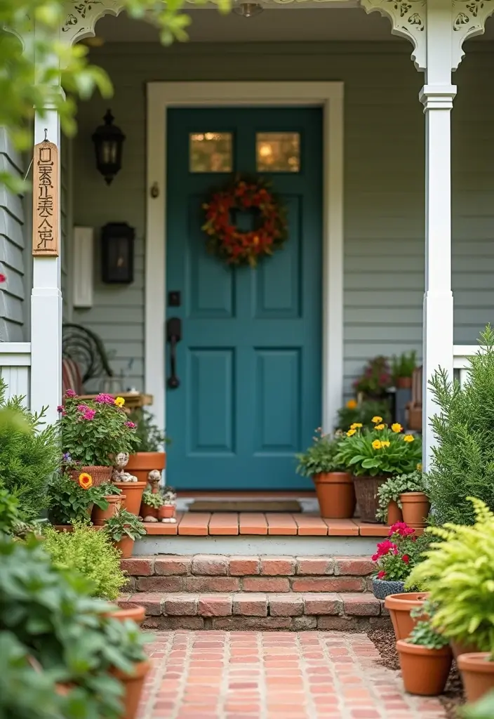30 Small Front Porch Ideas That Maximize Every Inch 21 30 Small Front Porch Ideas That Maximize Every Inch - 21. Miniature Garden