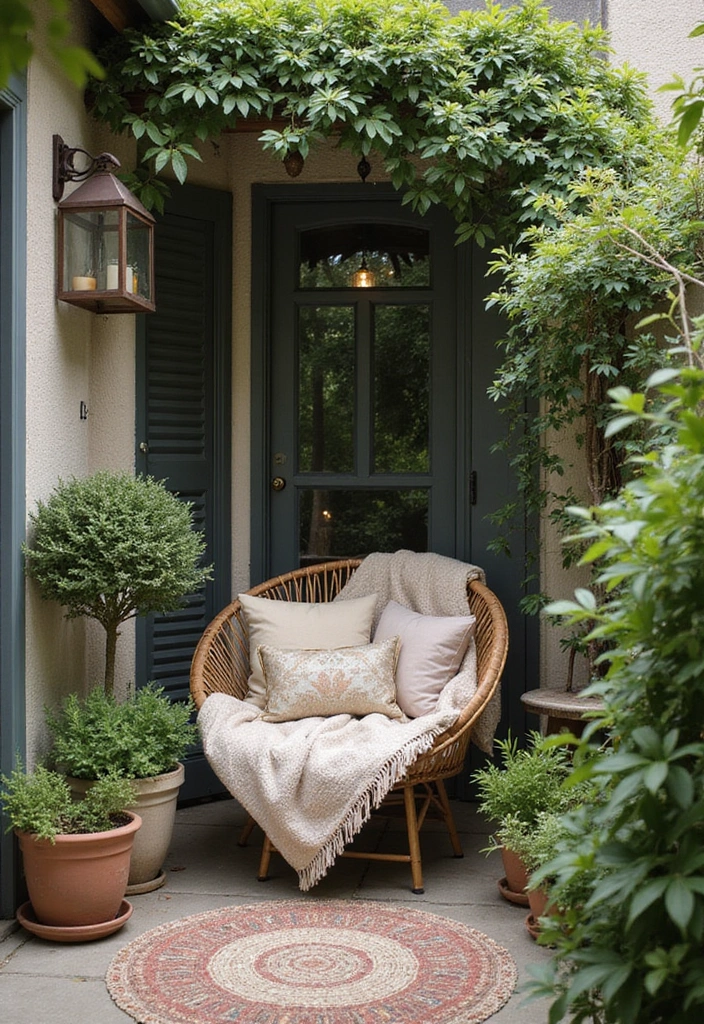 30 Small Patio Decorating Ideas That Make a Big Impact - 19. Cozy Nooks