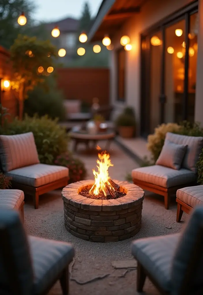 30 Small Patio Decorating Ideas That Make a Big Impact - 5. Miniature Fire Pits