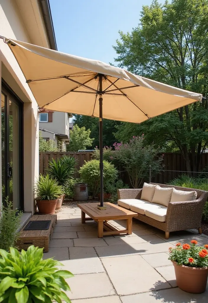 30 Small Patio Decorating Ideas That Make a Big Impact - 9. Canopy or Shade Solutions