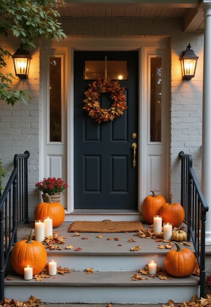 30 Small Porch Fall Decorating Ideas That Feel Cozy - 13. Autumn-Infused Scents