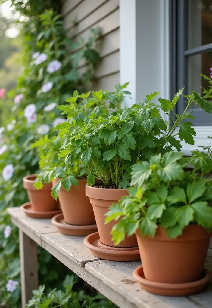 30 Spring Front Porch Decor Ideas That Welcome the Season 1 30 Spring Front Porch Decor Ideas That Welcome the Season - 1. Lively Potted Herb Garden