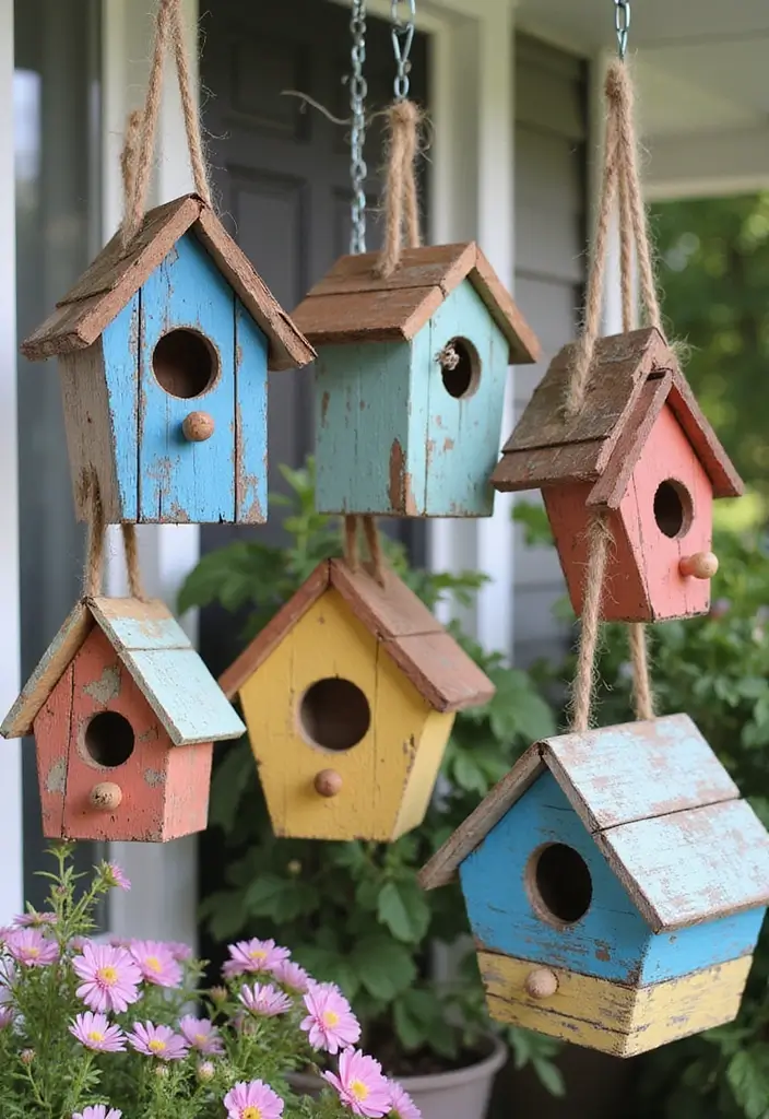 30 Spring Front Porch Decor Ideas That Welcome the Season 12 30 Spring Front Porch Decor Ideas That Welcome the Season - 12. DIY Birdhouses