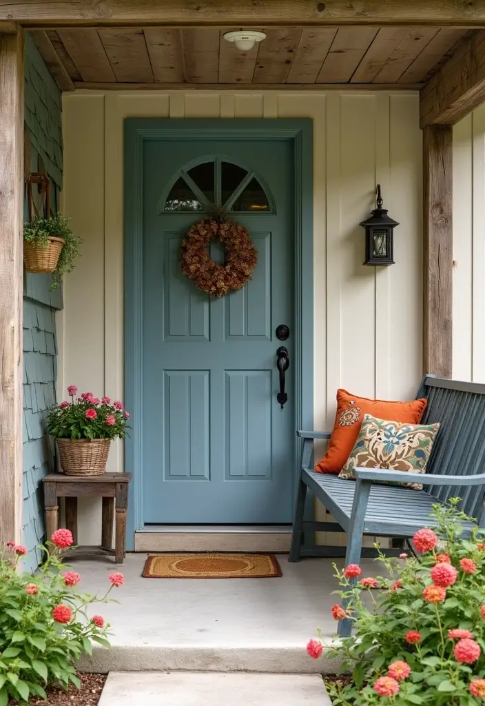 30 Spring Front Porch Decor Ideas That Welcome the Season 15 30 Spring Front Porch Decor Ideas That Welcome the Season - 15. DIY Rustic Furniture