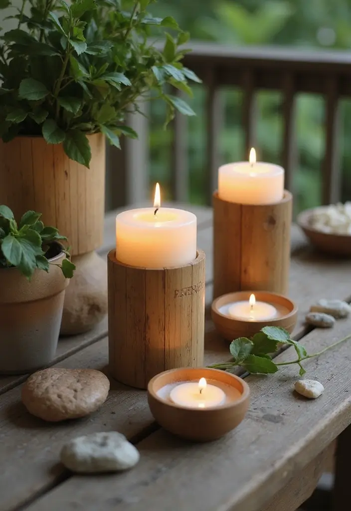 30 Spring Front Porch Decor Ideas That Welcome the Season 22 30 Spring Front Porch Decor Ideas That Welcome the Season - 22. Sustainable Candle Holders