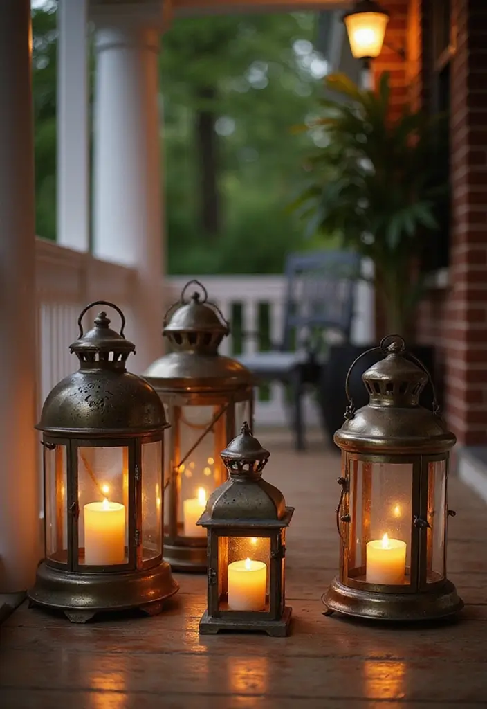 30 Spring Front Porch Decor Ideas That Welcome the Season 26 30 Spring Front Porch Decor Ideas That Welcome the Season - 26. Vintage Lanterns