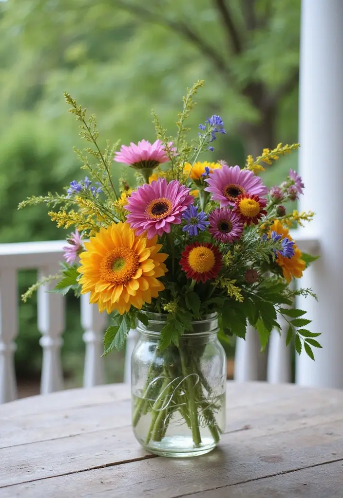 30 Spring Front Porch Decor Ideas That Welcome the Season 7 30 Spring Front Porch Decor Ideas That Welcome the Season - 7. Eco-Conscious Floral Arrangements