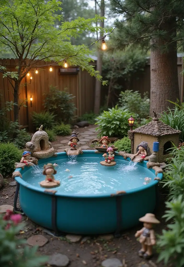 30 Stock Tank Pool Ideas That Are Creative and Fun 17 30 Stock Tank Pool Ideas That Are Creative and Fun - 17. Charming Fairy Garden