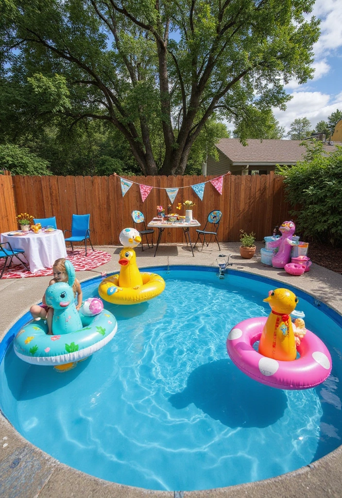 30 Stock Tank Pool Ideas That Are Creative and Fun 18 30 Stock Tank Pool Ideas That Are Creative and Fun - 18. Themed Pool Party Decor